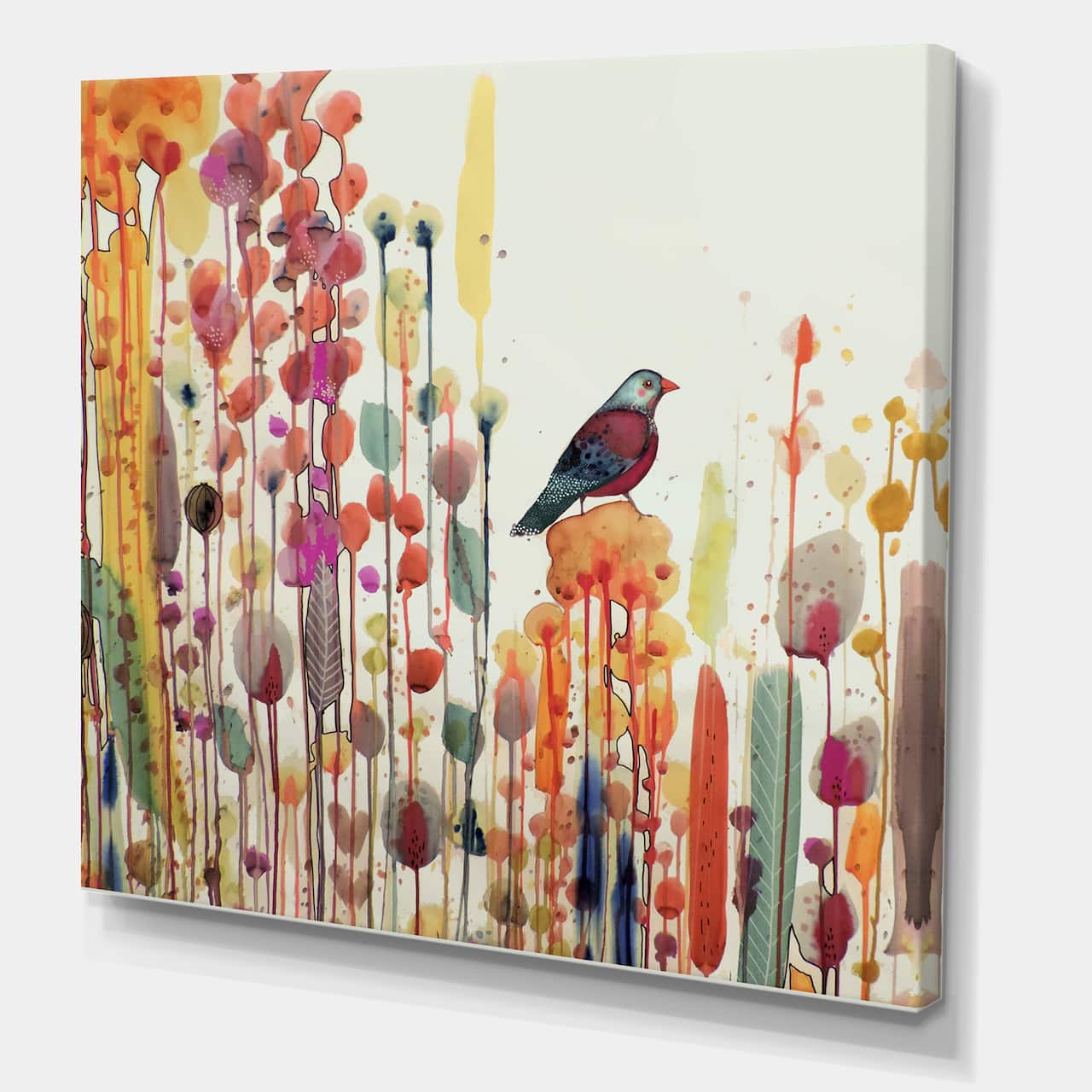 Designart - Joie De Vivre Carre - Cottage Canvas Artwork